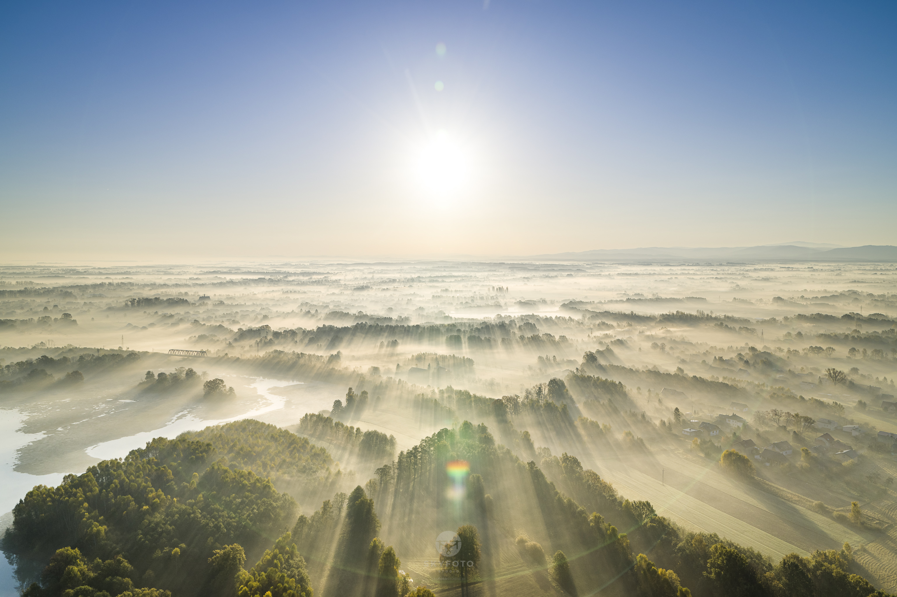Lotnicze ujęcie panoramiczne