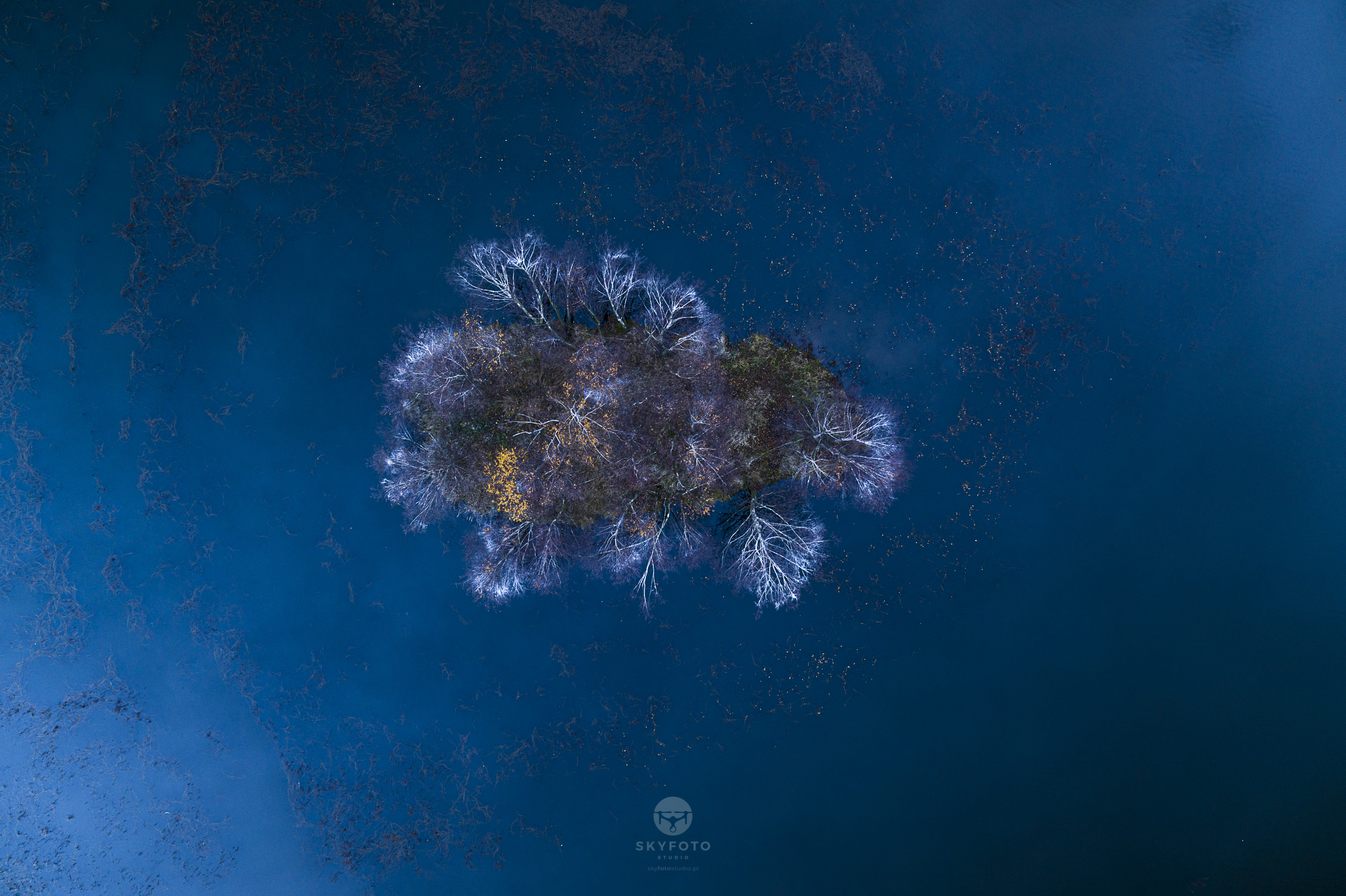 Lotnicze ujęcie Nazieleńce